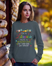 Load image into Gallery viewer, I Am A Librarian Not A Magician Custom Design Gifts Sweatshirt
