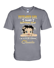 Load image into Gallery viewer, Birthday Gift For December  Girl I’m Not Getting Old I’m Just Becoming Classic Guys V-Neck
