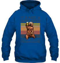 Load image into Gallery viewer, It's Not A Dad Bod It's A Father Figure Bear Hoodie
