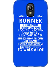 Load image into Gallery viewer, I Am A Runner I Run Because I Really Like Food Custom Design Phone case
