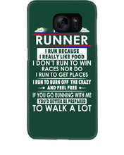 Load image into Gallery viewer, I Am A Runner I Run Because I Really Like Food Custom Design Phone case
