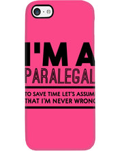 Load image into Gallery viewer, I'm A Paralegal   Special Unique  Custom Design Phone case
