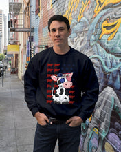 Load image into Gallery viewer, Lovely Phone Case Cow And American Flag Gift For Cow Lovers Sweatshirt
