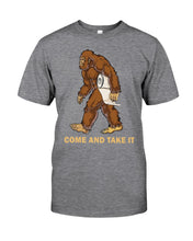 Load image into Gallery viewer, Bigfoot Come And Take It Simple Custom Design Guys Tee
