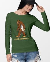Load image into Gallery viewer, Bigfoot Come And Take It Simple Custom Design Unisex Long Sleeve
