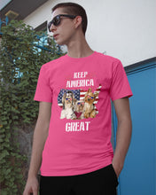 Load image into Gallery viewer, Keep America Great Yorkshire Terrier Gift For Dog Lovers Guys Tee
