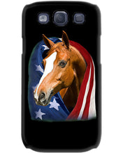 Load image into Gallery viewer, Horse Covered Into USA Flag Meaningful Gift For Men Phone case
