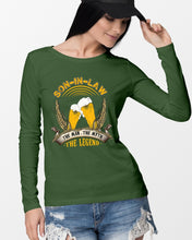 Load image into Gallery viewer, Beer Day Funny Gift For Son-In-Law The Man The Myth The Legend Unisex Long Sleeve
