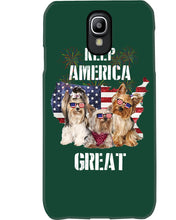 Load image into Gallery viewer, Keep America Great Yorkshire Terrier Gift For Dog Lovers Phone case
