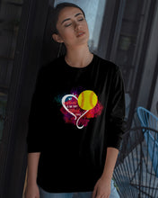 Load image into Gallery viewer, Lovely Phone Case My Heart Is On Field Gift For Softball Lovers Unisex Long Sleeve
