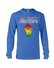Load image into Gallery viewer, Juneteenth Happy Independence Day Meaningful Gift For Men Unisex Long Sleeve
