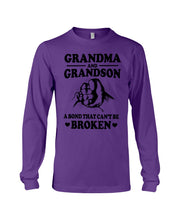 Load image into Gallery viewer, Grandma And Grandson A Bond That Can't Be Broken Custom Design Unisex Long Sleeve
