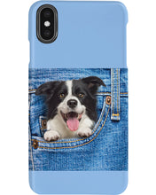 Load image into Gallery viewer, Border Collie In Denim Pocket Gift For Dog Lovers Phone case
