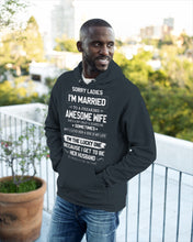 Load image into Gallery viewer, Gift For Husband I'm The Lucky One Because I Get To Be Her Husband Hoodie

