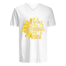 Load image into Gallery viewer, Be A GiGi Sunflowers Gift For Gigi Guys V-Neck
