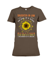 Load image into Gallery viewer, Daughter-in-law A Soul Of A Witch Fire Of A Lioness Ladies Tee
