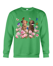 Load image into Gallery viewer, Gift For Dog LoversChesapeake Bay Retriever With Peonies Sweatshirt
