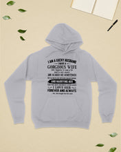 Load image into Gallery viewer, Lucky Husband Has A Gorgeous Wife Who Happens To Cuss A Lot Family Gift Hoodie
