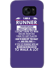Load image into Gallery viewer, I Am A Runner I Run Because I Really Like Food Custom Design Phone case
