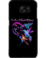 Load image into Gallery viewer, Hummingbirds Heart Shaped I Am A Simple Woman Gift For Mom Phone case

