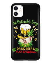 Load image into Gallery viewer, Baseball Drink Beer Day St Patrick's Day Gift For Baseball Lovers Phone case
