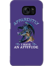 Load image into Gallery viewer, Apparently I Have An Attitude Blue Dragon Phone case
