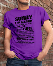 Load image into Gallery viewer, I'm Already Taken By    September Sexy And Crazy Girl For Birthday Gift Guys Tee

