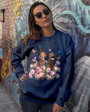Load image into Gallery viewer, Gift For Dog LoversChesapeake Bay Retriever With Peonies Sweatshirt
