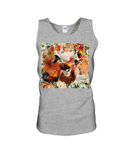 Load image into Gallery viewer, Lovely Phone Case With Flowers Gift For Chicken Lovers Unisex Tank Top
