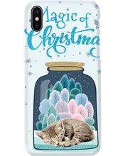 Load image into Gallery viewer, Cat In Bottle Magic Christmas Design Gift For Cat Lovers Phone case
