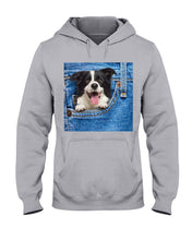 Load image into Gallery viewer, Border Collie In Denim Pocket Gift For Dog Lovers Hoodie
