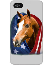 Load image into Gallery viewer, Horse Covered Into USA Flag Meaningful Gift For Men Phone case
