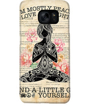 Load image into Gallery viewer, I'm Mostly Peace Love And Light Yoga Gift For Yoga Lovers Phone case
