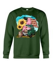 Load image into Gallery viewer, Black Phone Case With Pig Sunflower Gift For Pig Lovers Sweatshirt
