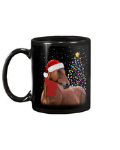 Load image into Gallery viewer, Cute Horse With Santa Hat Lovely Christmas Tree Gift For Horse Lovers Mug
