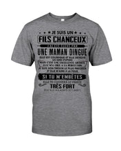 Load image into Gallery viewer, Je Suis Un Fils Chanceux Birthday Gift For Men Guys Tee
