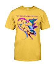 Load image into Gallery viewer, Hummingbirds Heart Shaped I Am A Simple Woman Gift For Mom Guys Tee
