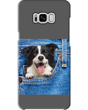 Load image into Gallery viewer, Border Collie In Denim Pocket Gift For Dog Lovers Phone case
