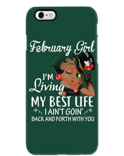 Load image into Gallery viewer, Betty Boop February Girl Living My Best Life Birthday Meaningful Gift Phone case
