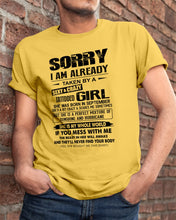 Load image into Gallery viewer, I'm Already Taken By    September Sexy And Crazy Girl For Birthday Gift Guys Tee
