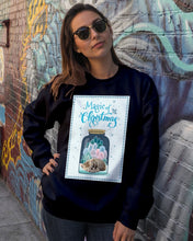 Load image into Gallery viewer, Cat In Bottle Magic Christmas Design Gift For Cat Lovers Sweatshirt
