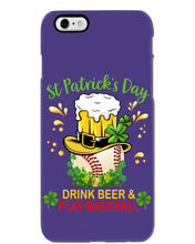 Load image into Gallery viewer, Baseball Drink Beer Day St Patrick's Day Gift For Baseball Lovers Phone case
