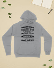 Load image into Gallery viewer, Lucky Husband Has A Gorgeous Wife Who Happens To Cuss A Lot Family Gift Hoodie
