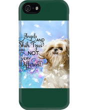 Load image into Gallery viewer, Angels And Shih Tzu Are Not Different Gift For Dog Lovers Phone case
