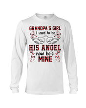 Load image into Gallery viewer, Grandpa's Girl I Used To Be His Angel Gift For Men Unisex Long Sleeve
