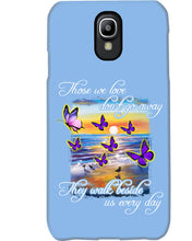 Load image into Gallery viewer, Butterfly Sunset On Beach Those We Love Don't Go Away Gift For Lover Phone case
