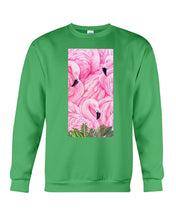 Load image into Gallery viewer, Beautiful Flamingo And Feather Gift For Flamingo Lovers Sweatshirt

