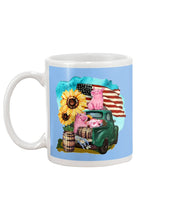 Load image into Gallery viewer, Black Phone Case With Pig Sunflower Gift For Pig Lovers Mug
