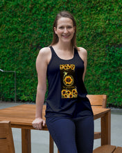 Load image into Gallery viewer, Humming Bird Sunflower Cross You Are My Sunshine Trending Ladies Flowy Tank
