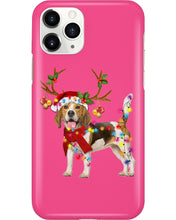 Load image into Gallery viewer, Beagle Gorgeous Reindeer Xmas Lights Gift For Dog Lovers Phone case
